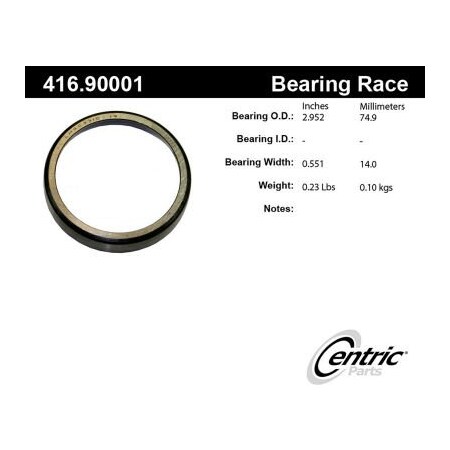 Centric C-Tek Standard Bearing Race, C-Tek 416.90001E